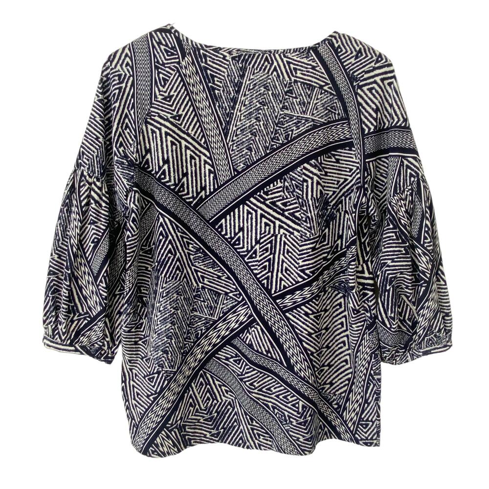 ADRIANNA PAPELL CROCHET GEOMETRIC BLOUSE SIZE SMALL NWOT - Picture 6 of 8